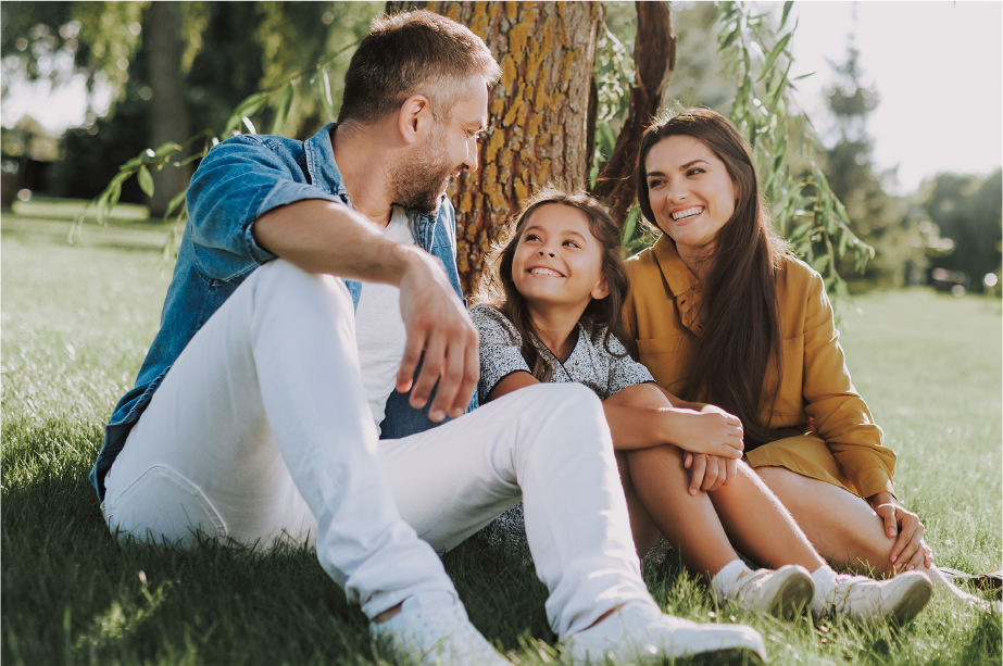 Family enjoying time together outdoors