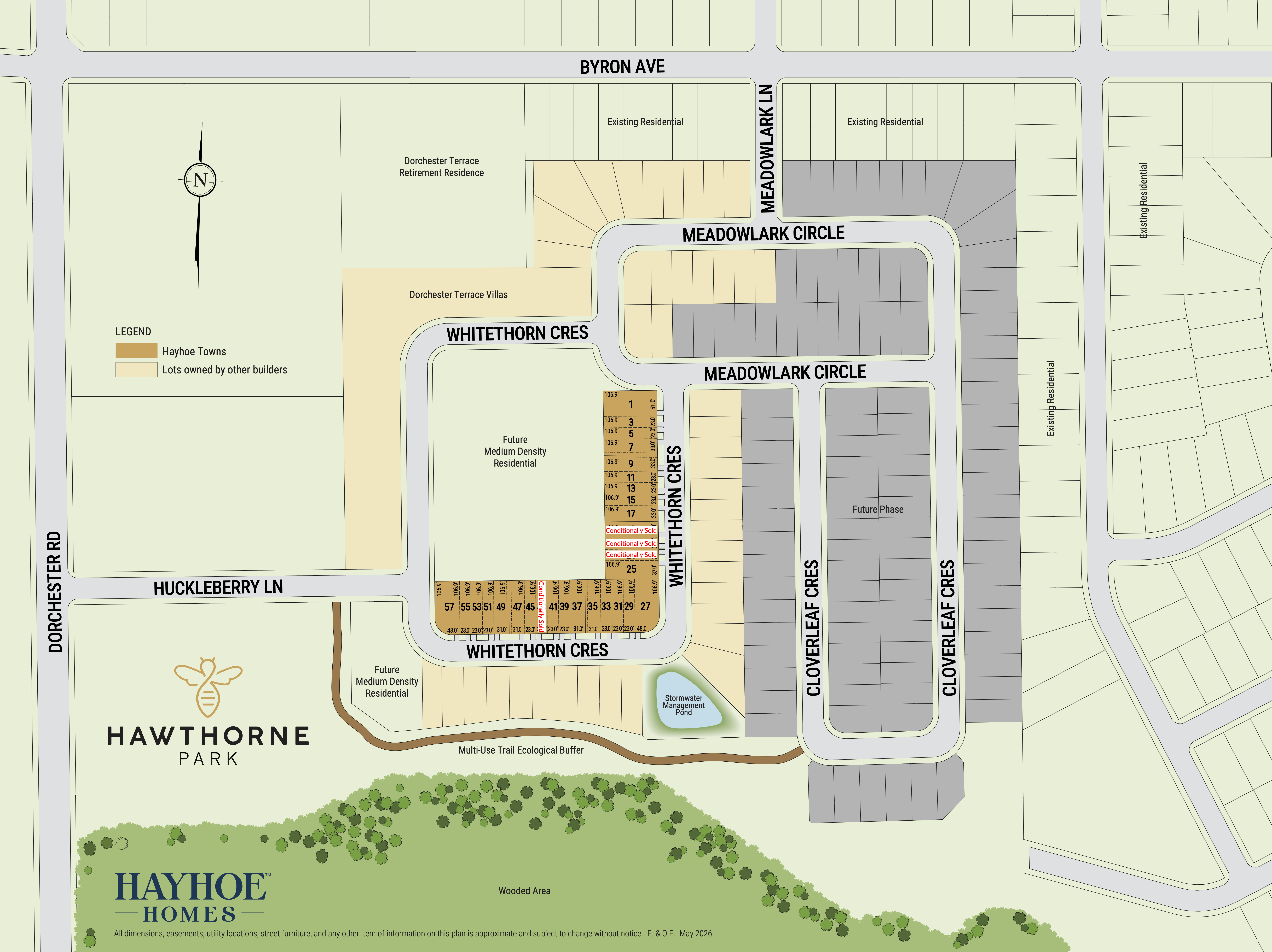 Hawthorne Park site plan